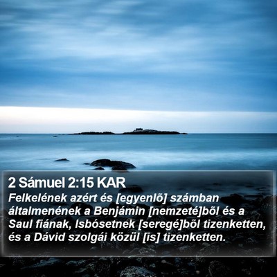 2 Sámuel 2:15 KAR Bible Verse Image