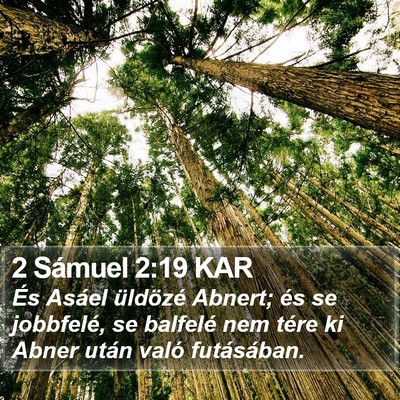 2 Sámuel 2:19 KAR Bible Verse Image