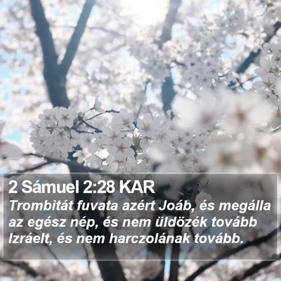 2 Sámuel 2:28 KAR Bible Verse Image