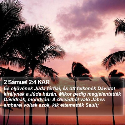 2 Sámuel 2:4 KAR Bible Verse Image
