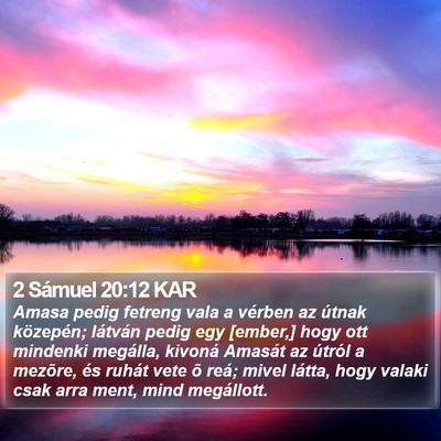 2 Sámuel 20:12 KAR Bible Verse Image