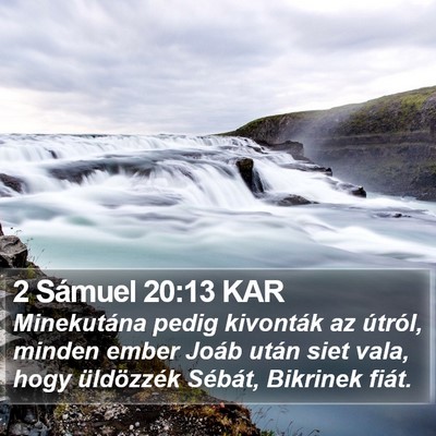 2 Sámuel 20:13 KAR Bible Verse Image