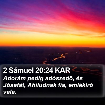 2 Sámuel 20:24 KAR Bible Verse Image