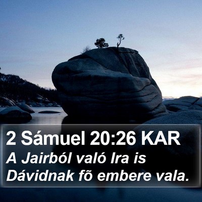 2 Sámuel 20:26 KAR Bible Verse Image