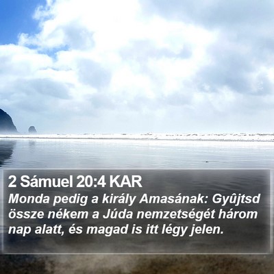2 Sámuel 20:4 KAR Bible Verse Image