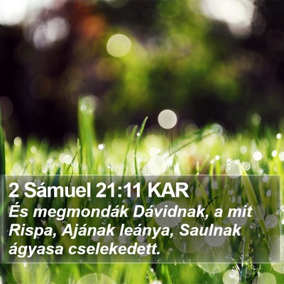 2 Sámuel 21:11 KAR Bible Verse Image