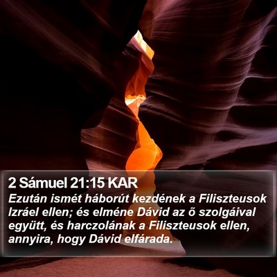 2 Sámuel 21:15 KAR Bible Verse Image