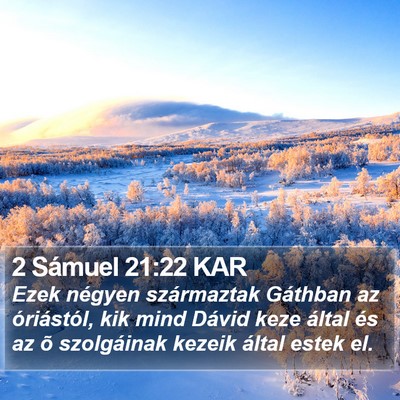 2 Sámuel 21:22 KAR Bible Verse Image