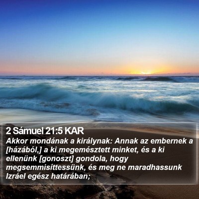 2 Sámuel 21:5 KAR Bible Verse Image