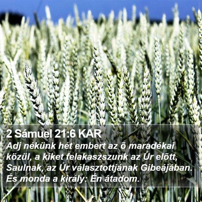 2 Sámuel 21:6 KAR Bible Verse Image