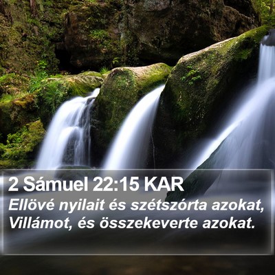 2 Sámuel 22:15 KAR Bible Verse Image