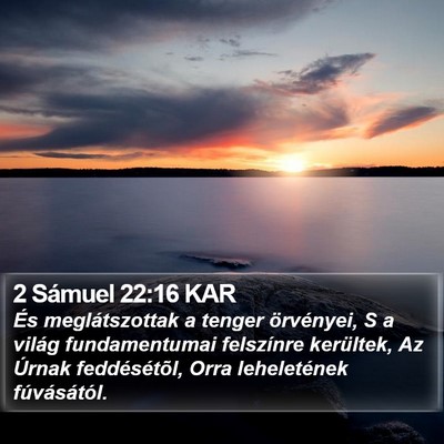 2 Sámuel 22:16 KAR Bible Verse Image