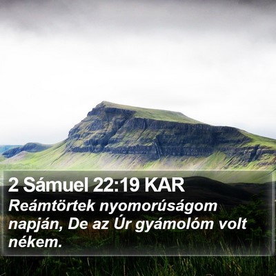2 Sámuel 22:19 KAR Bible Verse Image