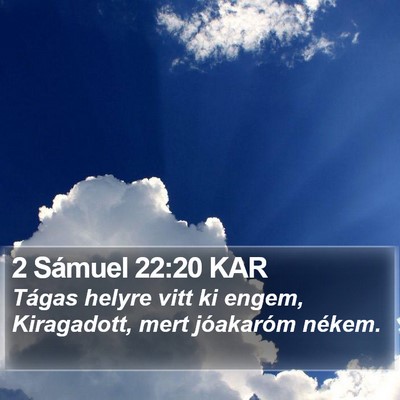 2 Sámuel 22:20 KAR Bible Verse Image