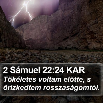 2 Sámuel 22:24 KAR Bible Verse Image