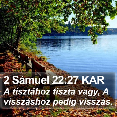 2 Sámuel 22:27 KAR Bible Verse Image