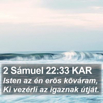 2 Sámuel 22:33 KAR Bible Verse Image