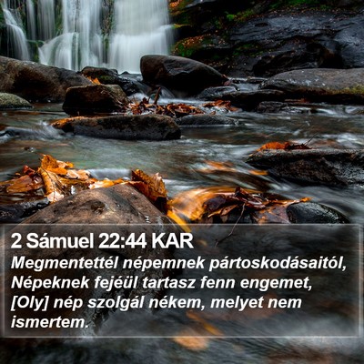 2 Sámuel 22:44 KAR Bible Verse Image