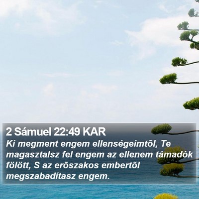 2 Sámuel 22:49 KAR Bible Verse Image