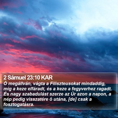 2 Sámuel 23:10 KAR Bible Verse Image