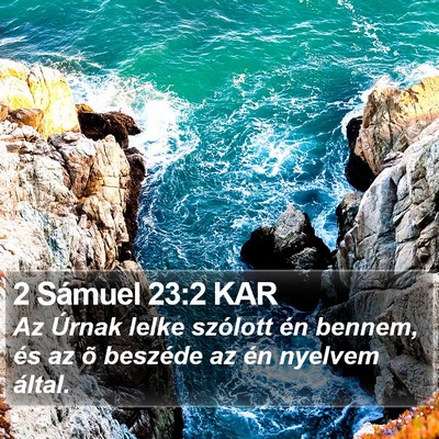 2 Sámuel 23:2 KAR Bible Verse Image