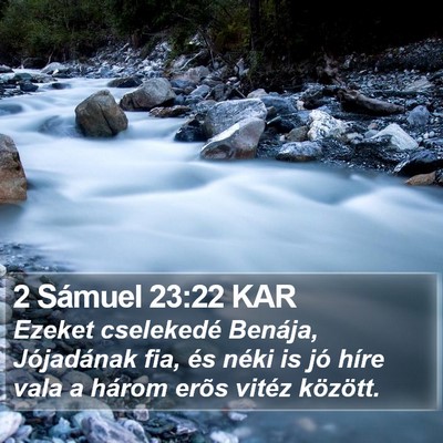 2 Sámuel 23:22 KAR Bible Verse Image