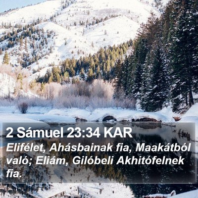 2 Sámuel 23:34 KAR Bible Verse Image