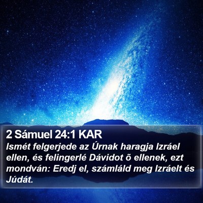 2 Sámuel 24:1 KAR Bible Verse Image