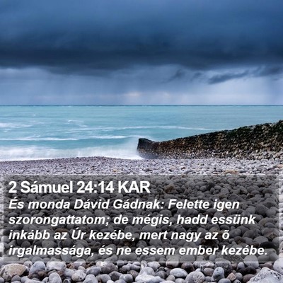 2 Sámuel 24:14 KAR Bible Verse Image