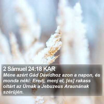 2 Sámuel 24:18 KAR Bible Verse Image