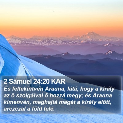2 Sámuel 24:20 KAR Bible Verse Image