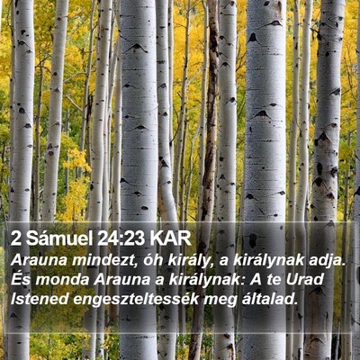 2 Sámuel 24:23 KAR Bible Verse Image