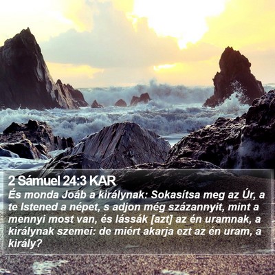 2 Sámuel 24:3 KAR Bible Verse Image