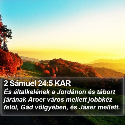 2 Sámuel 24:5 KAR Bible Verse Image