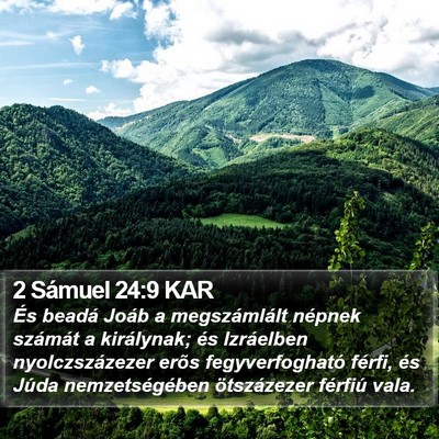 2 Sámuel 24:9 KAR Bible Verse Image