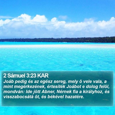 2 Sámuel 3:23 KAR Bible Verse Image