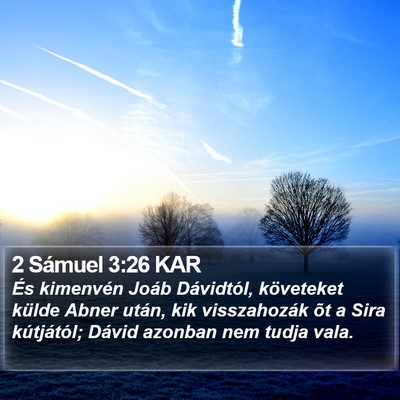2 Sámuel 3:26 KAR Bible Verse Image