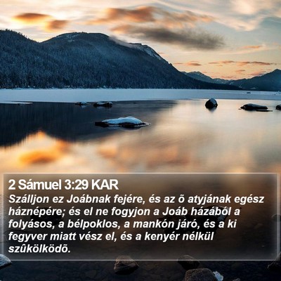 2 Sámuel 3:29 KAR Bible Verse Image