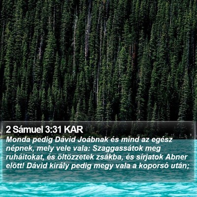 2 Sámuel 3:31 KAR Bible Verse Image