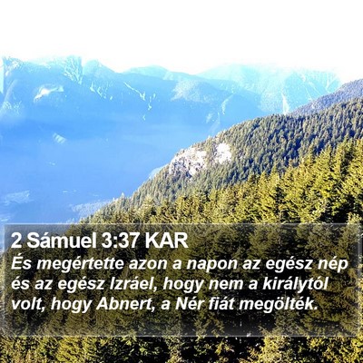 2 Sámuel 3:37 KAR Bible Verse Image