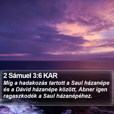 2 Sámuel 3:6 KAR Bible Verse Image