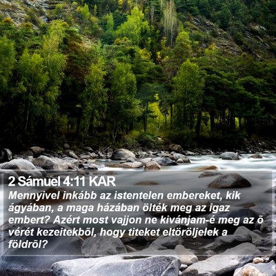 2 Sámuel 4:11 KAR Bible Verse Image