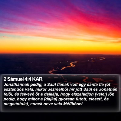 2 Sámuel 4:4 KAR Bible Verse Image