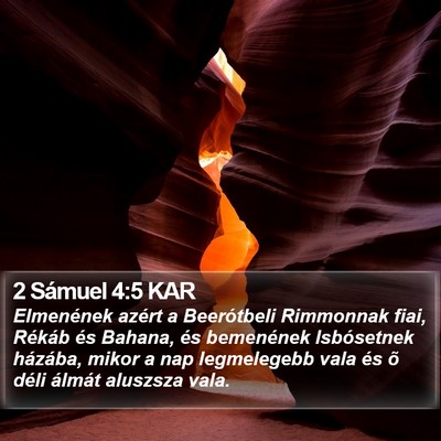 2 Sámuel 4:5 KAR Bible Verse Image