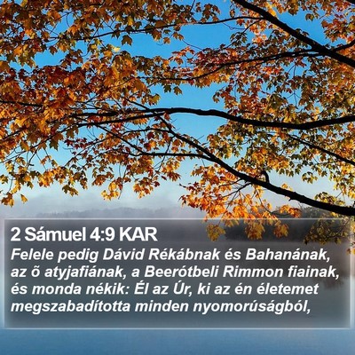2 Sámuel 4:9 KAR Bible Verse Image