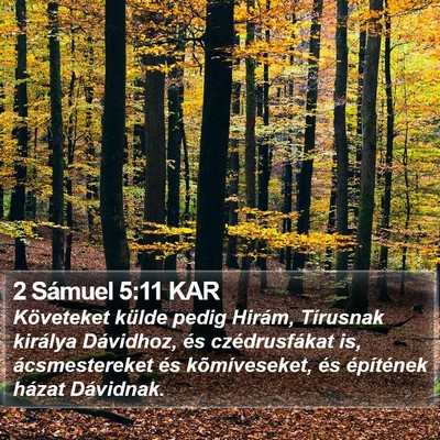 2 Sámuel 5:11 KAR Bible Verse Image