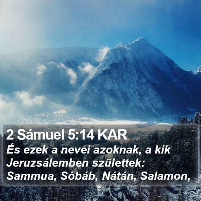 2 Sámuel 5:14 KAR Bible Verse Image