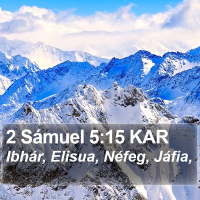 2 Sámuel 5:15 KAR Bible Verse Image