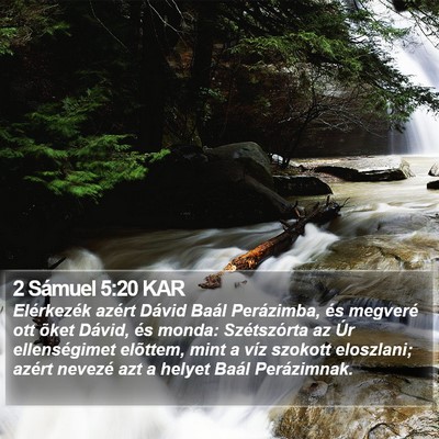 2 Sámuel 5:20 KAR Bible Verse Image