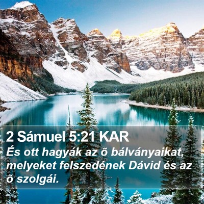 2 Sámuel 5:21 KAR Bible Verse Image